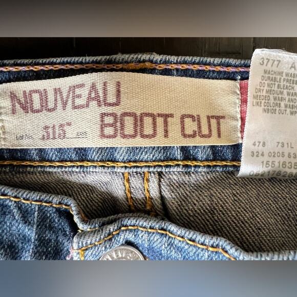 Levi Strauss NouveaU 515 M Boot Cut Jeans Denim Size 14M Woman's Straight Leg Bo - Picture 2 of 11
